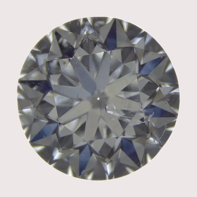 Round, 0.8 Ct, G, I1, Good Cut Diamond