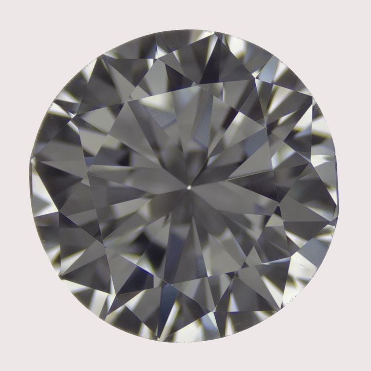 Round, 0.64 Ct, H, VVS2, Good Cut Diamond
